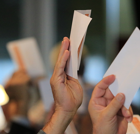 Abstimmung Wahlzettel
