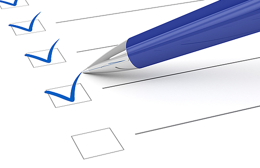 Illustration Checkliste abhaken